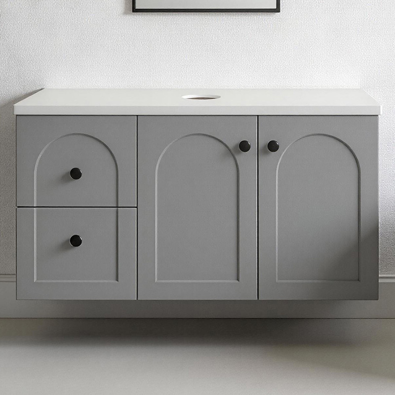 Stevie 900mm Wall Hung Single Vanity with Stone Countertop