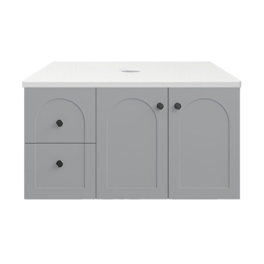 Stevie 900mm Wall Hung Single Vanity with Stone Countertop