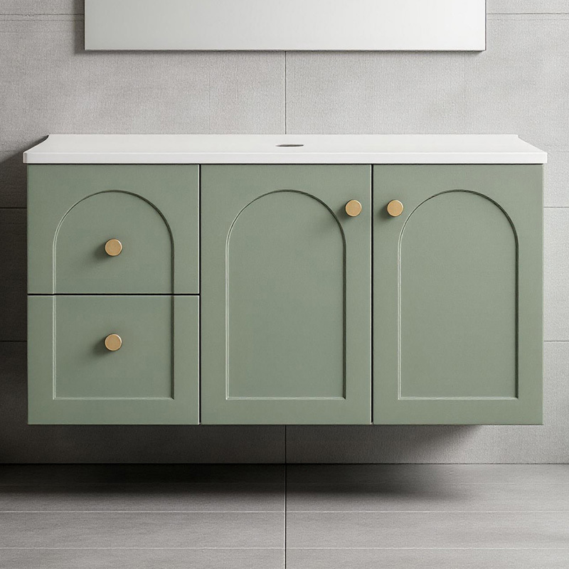 Stevie 900mm Wall Hung Single Vanity with Stone Countertop