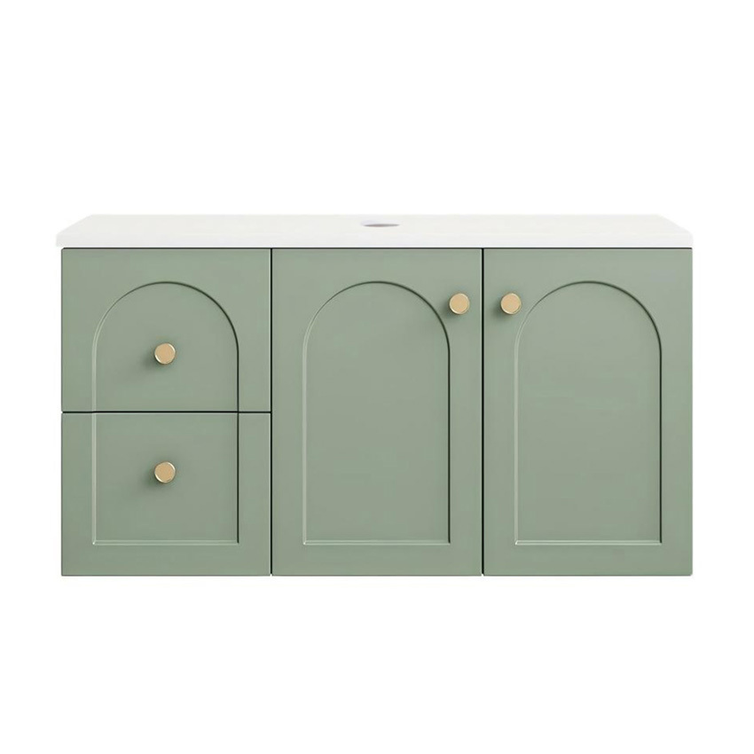 Stevie 900mm Wall Hung Single Vanity with Stone Countertop