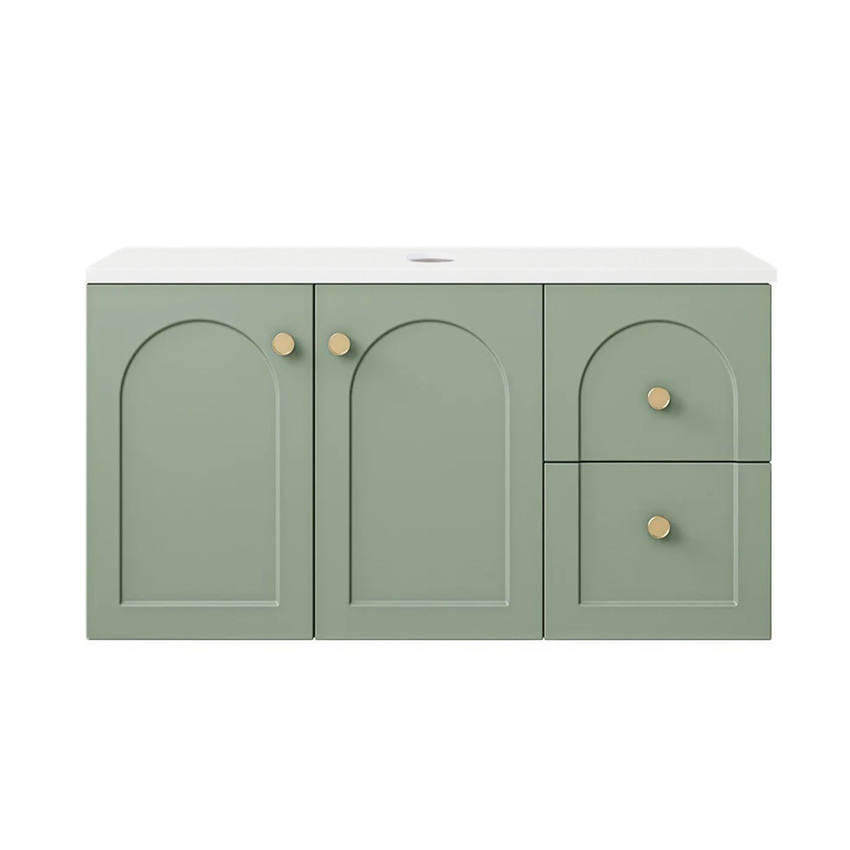 Stevie 900mm Wall Hung Single Vanity with Stone Countertop