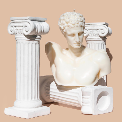Hermes Bust Sculpture Soy-Blend Candle