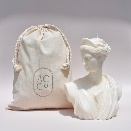 Artemis Bust Sculpture Soy-Blend Candle