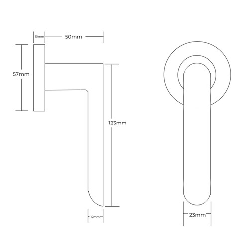 Fairhaven Passage Door Handle