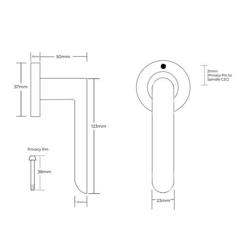 Fairhaven Privacy Door Handle