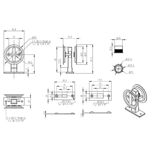 Stainless Steel Sliding Cavity Privacy Lock