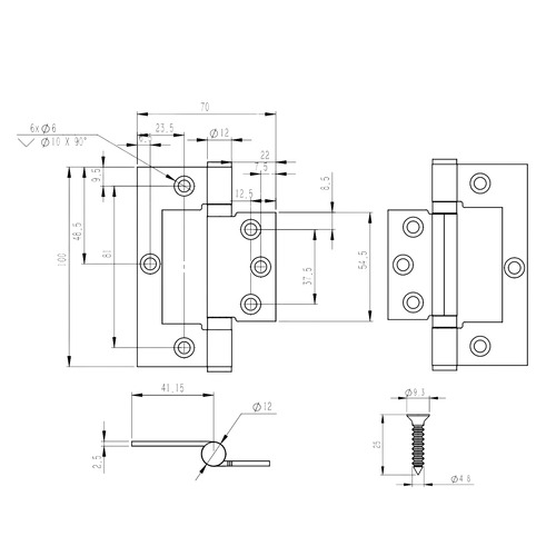 Ball Bearing Fast Fix Hinges