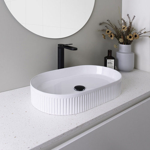Pill Fluted Ceramic Basin