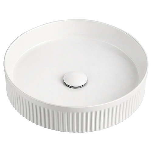 Round Fluted Ceramic Basin