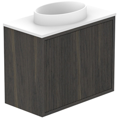 Clifton Mini 450mm Wall Hung Vanity with Semi-Inset Basin