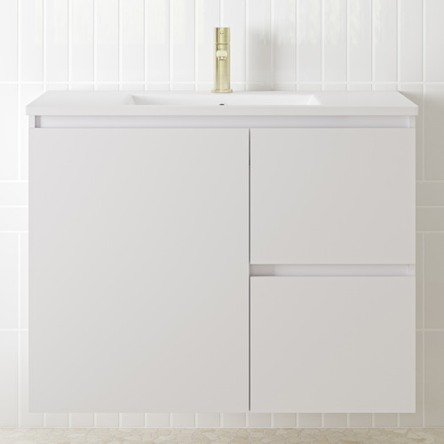 Jane Express 900mm Polar White Vanity with Basin