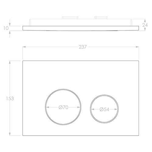Dual Flush Plate