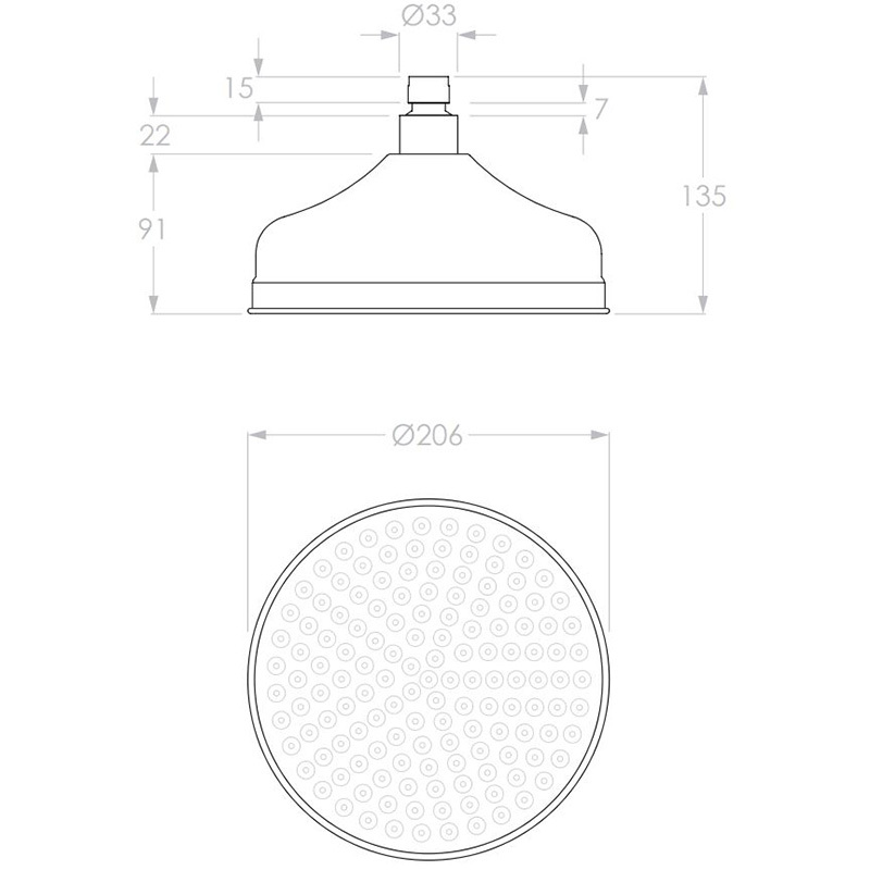Eternal Round Shower Head