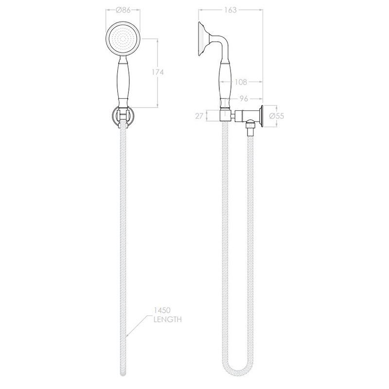 Eternal Round Hand-Held Shower Head