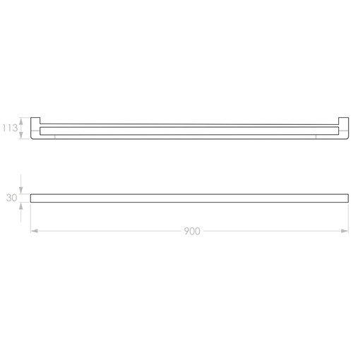 Brooklyn Double Towel Rail