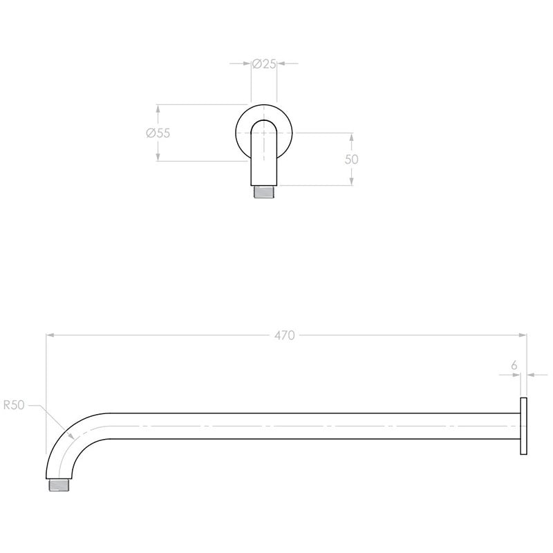 Soul Round Shower Arm