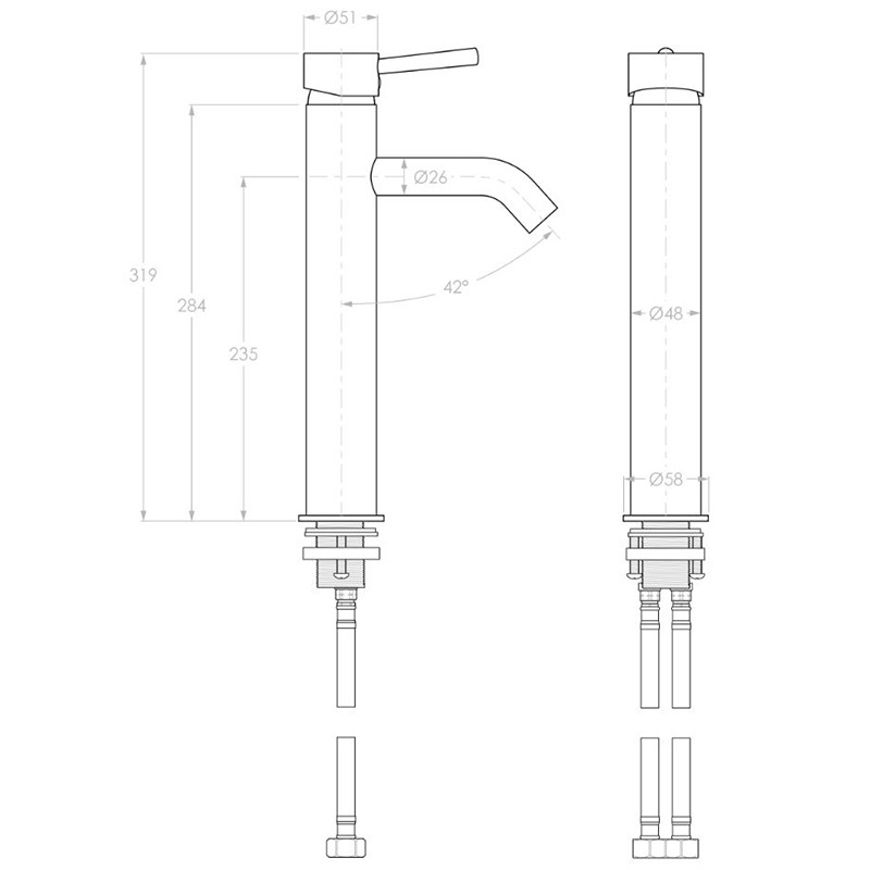 Bloom Extended Basin Mixer