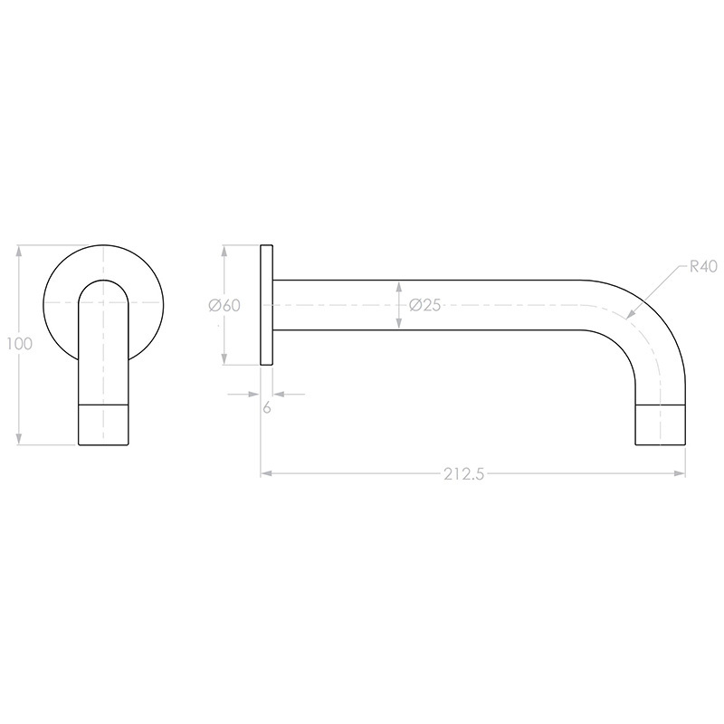 Bloom Bath/Basin Wall Spout