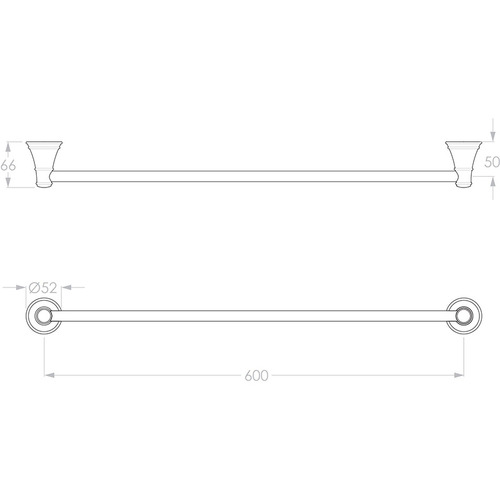 Eternal Single Towel Rail
