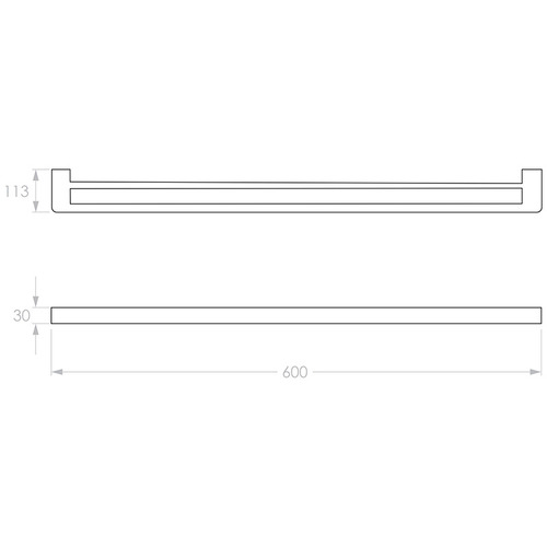 Brooklyn Double Towel Rail
