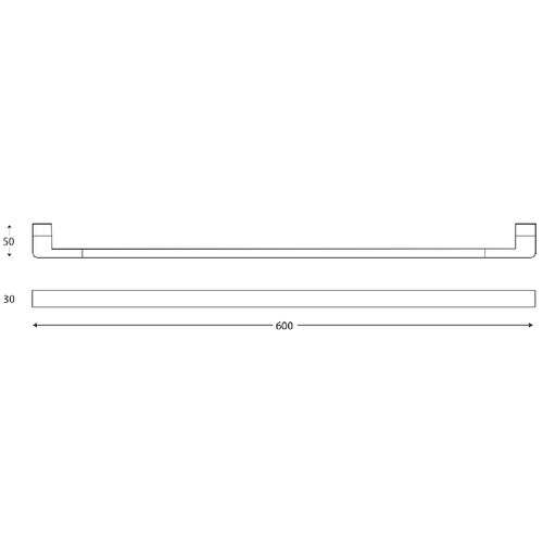 Brooklyn Single Towel Rail