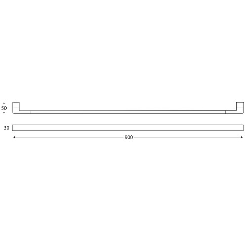 Brooklyn Single Towel Rail