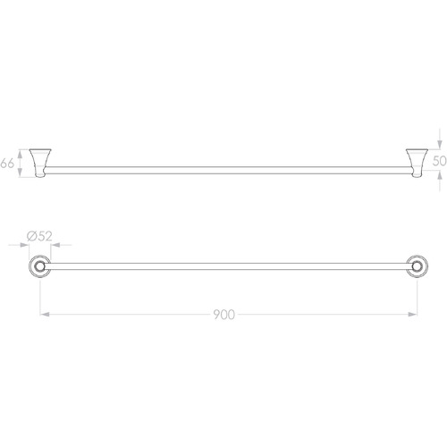 Eternal Single Towel Rail
