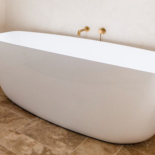 Slumber Marble Rectangle Freestanding Bath