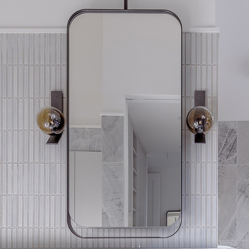 Allegra Steel Framed Rectangle Mirror