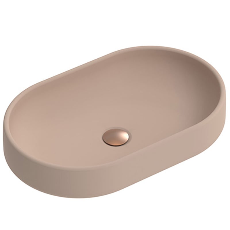 Norma 550mm Oval Concrete Above Counter Basin