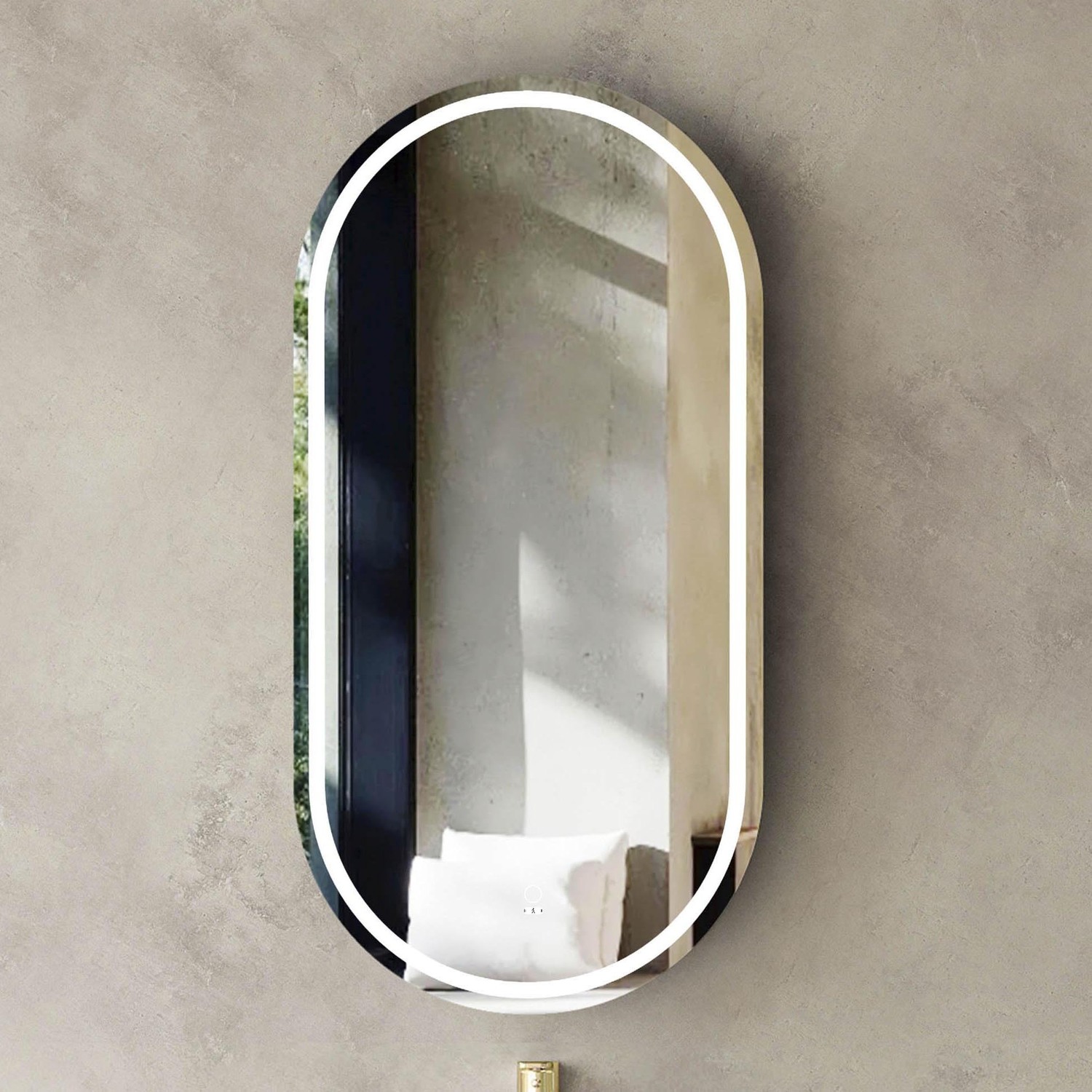 Clifton 600mm Wall Hung Vanity Package with LED Shaving Cabinet