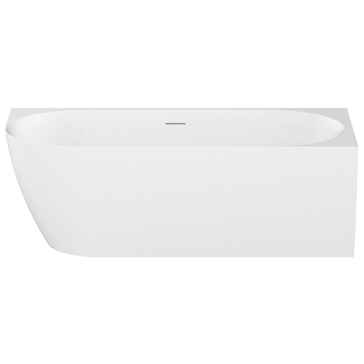 Glacier 1700mm Gloss White Acrylic Corner Bath