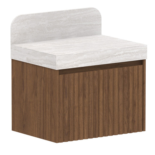 Harper 685mm Wall Hung Single Vanity with Solid Surface Countertop