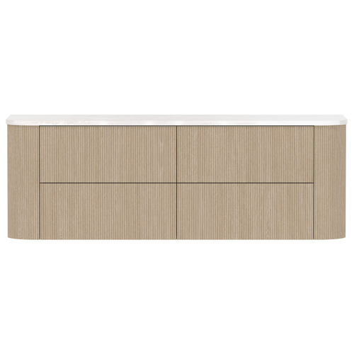 Thirroul 1500mm Wall Hung Single Vanity with Solid Surface Countertop