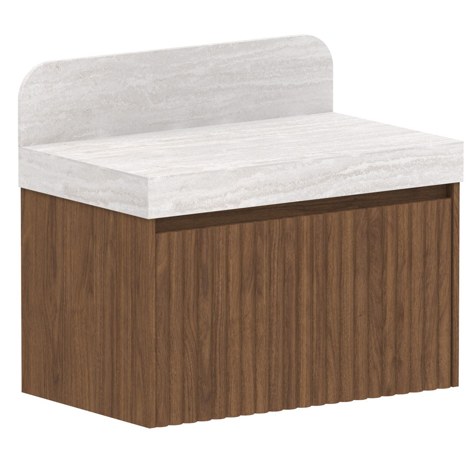 Harper 835mm Wall Hung Single Vanity with Solid Surface Countertop
