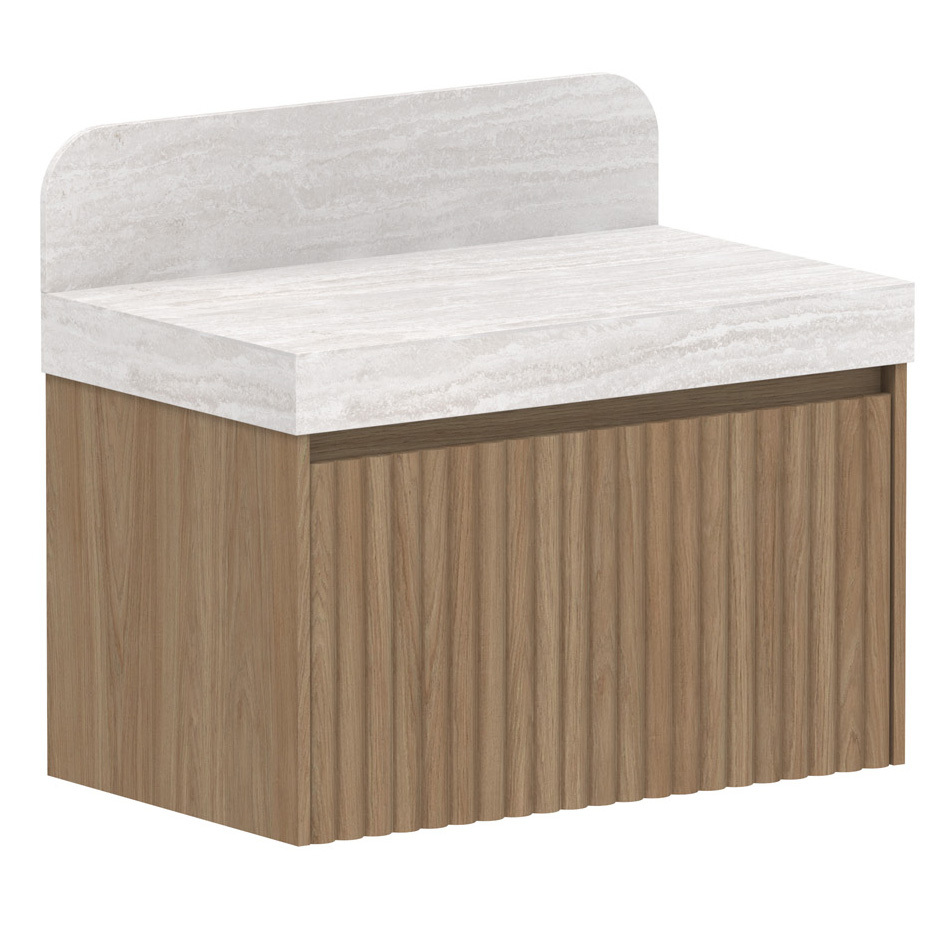 Harper 835mm Wall Hung Single Vanity with Solid Surface Countertop
