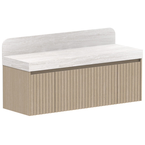 Harper 1435mm Wall Hung Single Vanity with Solid Surface Countertop