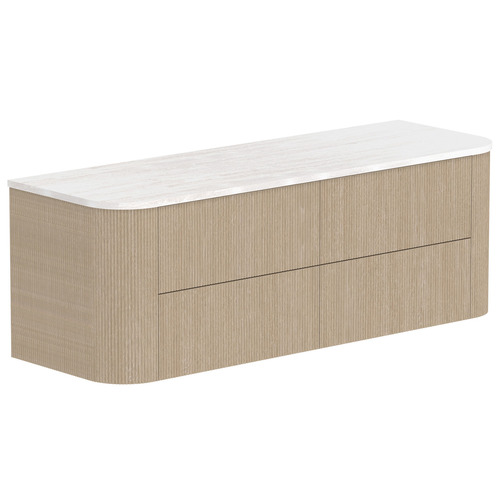 Thirroul 1500mm Wall Hung Single Vanity with Solid Surface Countertop