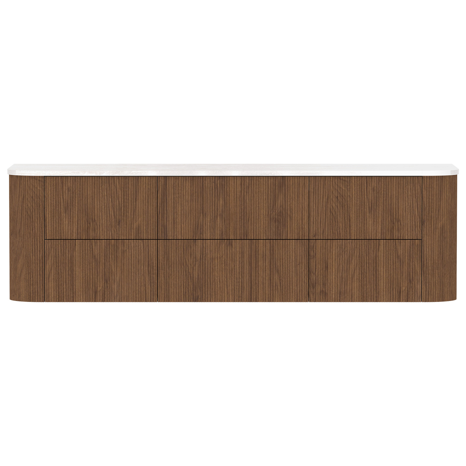 Thirroul 1800mm Wall Hung Double Vanity with Solid Surface Countertop
