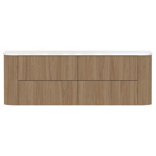 Thirroul 1500mm Wall Hung Single Vanity with Solid Surface Countertop