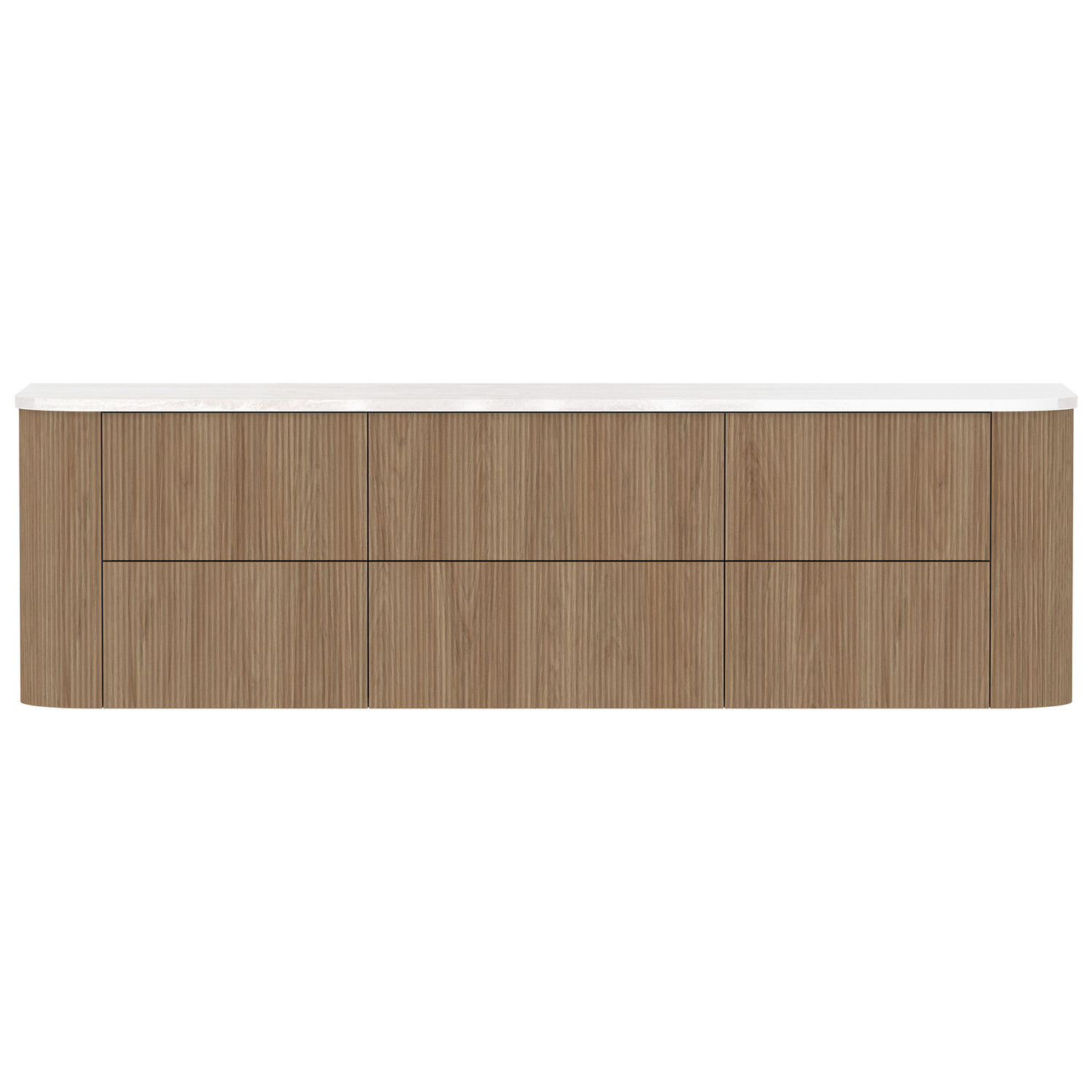 Thirroul 1800mm Wall Hung Double Vanity with Solid Surface Countertop