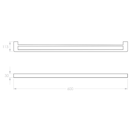Brooklyn Double Towel Rail
