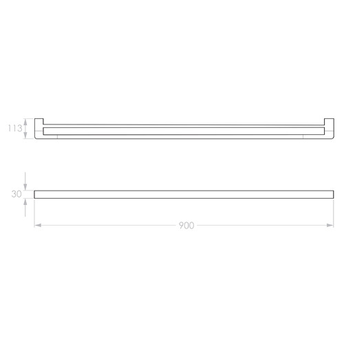 Brooklyn Double Towel Rail