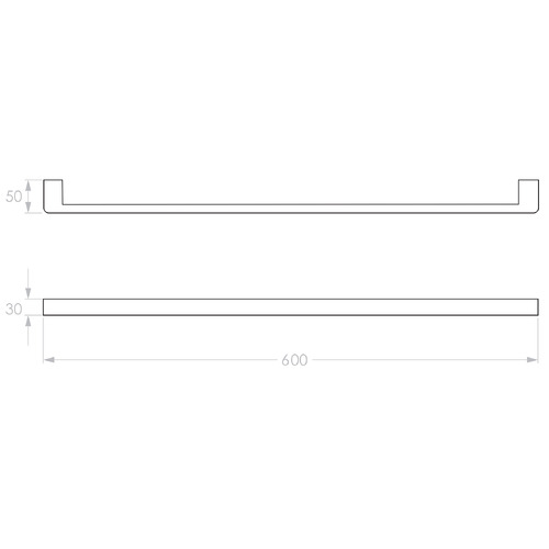 Brooklyn Single Towel Rail