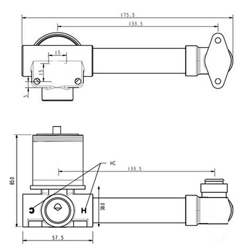 Bronx Bath/Basin Wall Mixer Set In-Wall Body Only