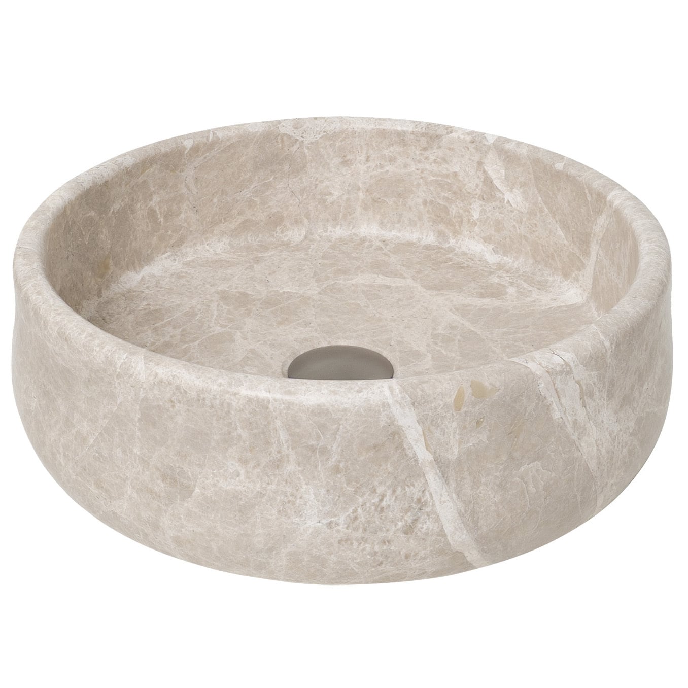 Arlo 400mm Royal Beige Round Stone Above Counter Basin