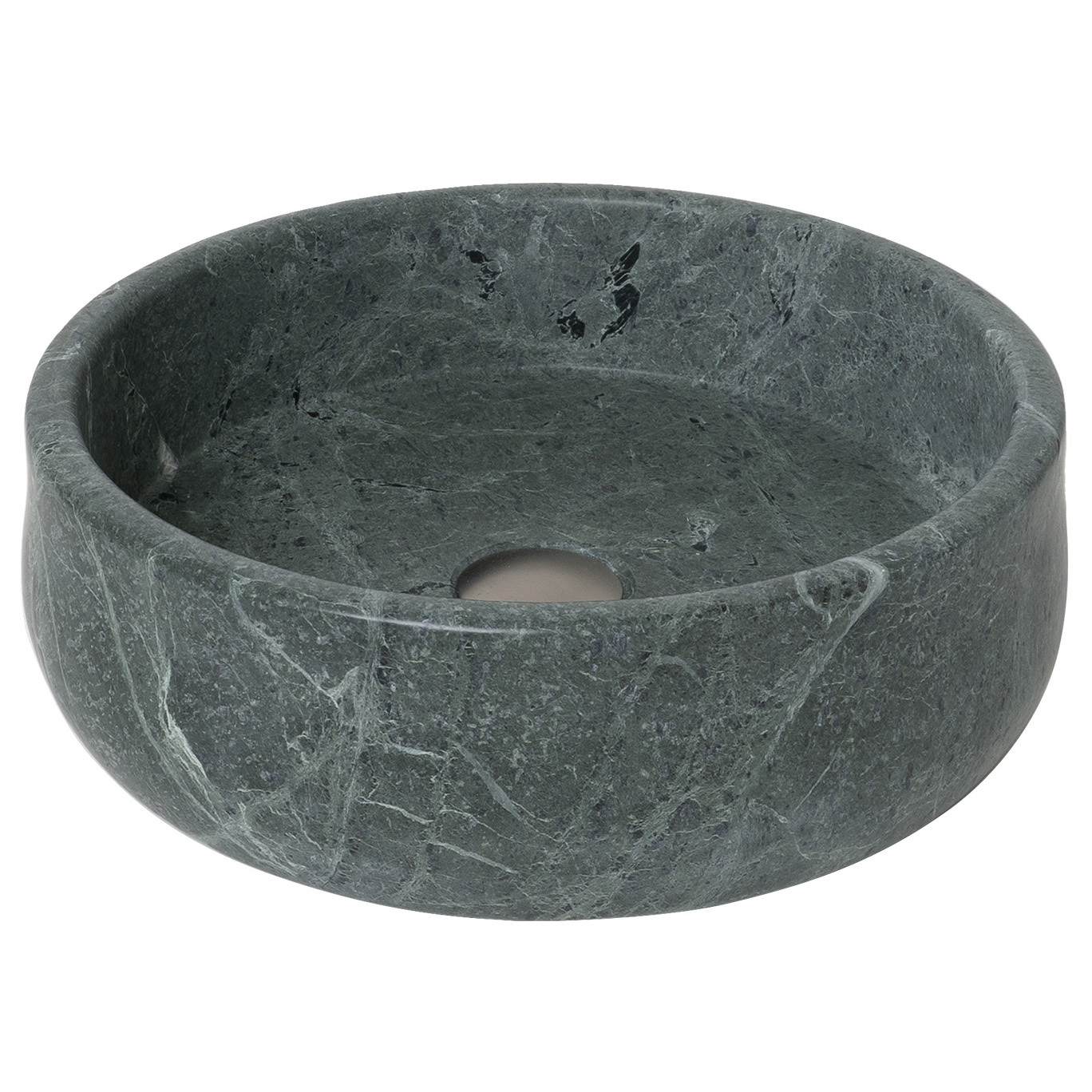 Arlo 400mm Cape Verde Round Stone Above Counter Basin