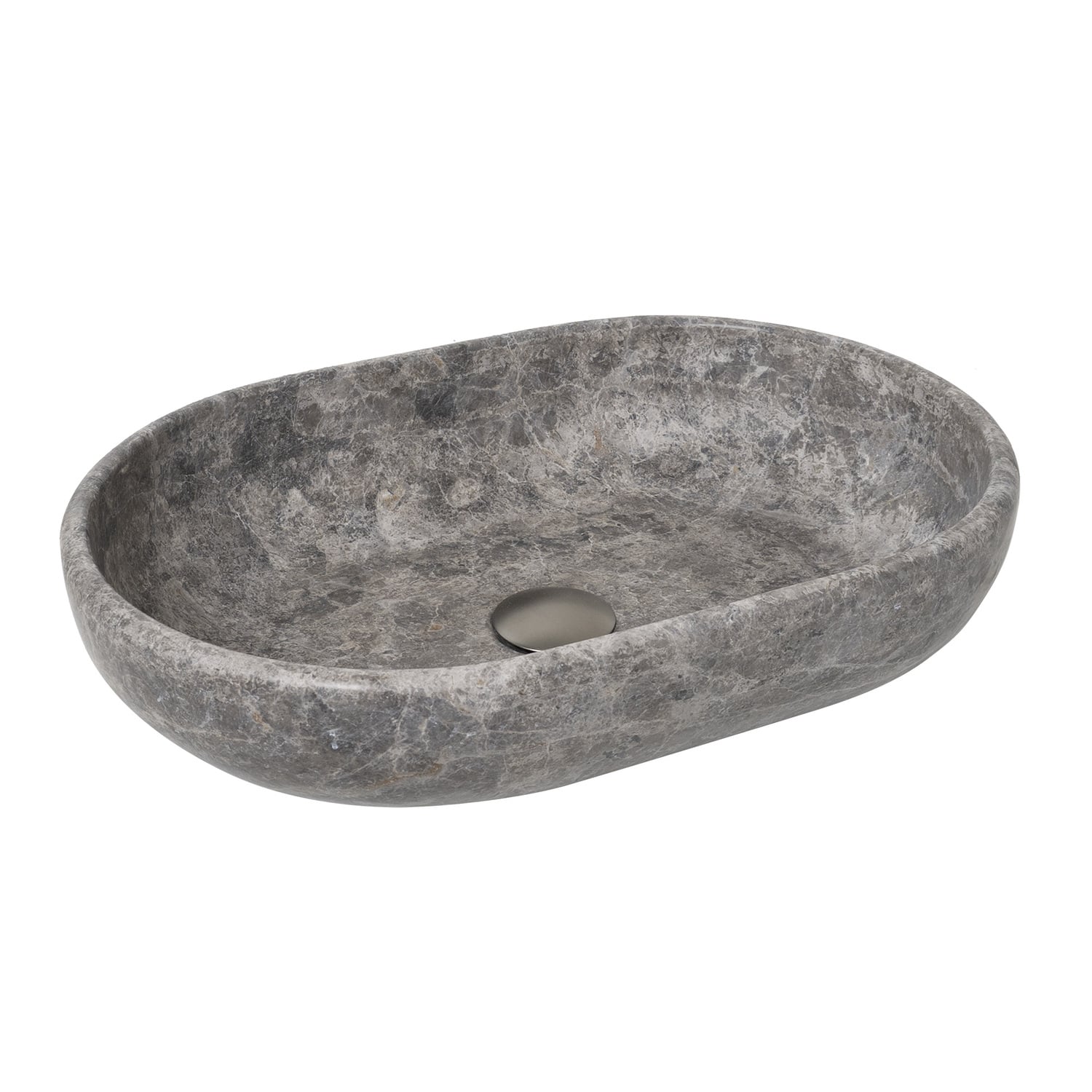 Ollie 500mm Manyana Round Stone Above Counter Basin