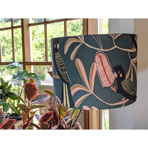 EmotiveCollection Yellow Tailed Black Cockatoo Lamp Shade Temple