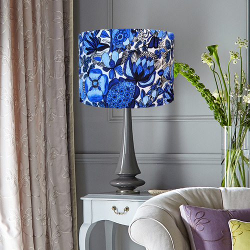 Blue Maison Des Fleurs Lamp Shade